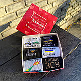 Подарунок чоловікові, парню, другу на новий рік бокс шкарпеток із патріотичним принтом для чоловіків 6 пар Br BAR, фото 2