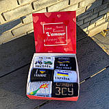 Подарунок чоловікові, парню, другу на новий рік бокс шкарпеток із патріотичним принтом для чоловіків 6 пар Br BAR, фото 6