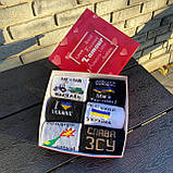 Подарунок чоловікові, парню, другу на новий рік бокс шкарпеток із патріотичним принтом для чоловіків 6 пар Br BAR, фото 3