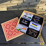 Набір високих чоловічих шкарпеток із патріотичним принтом для чоловіків, шкарпетки в подарунковому боксі 6 Br BAR, фото 6