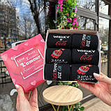 Комплект шкарпеток чоловічих довгих весна-осінь модних чорних із веселим класним принтом 40-45 6 пар для Br BAR, фото 4