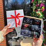 Набір шкарпеток чоловічих високих демісезонних демісезонних повсякденних з прикольним дизайном 40-45 6 пар Br BAR, фото 4