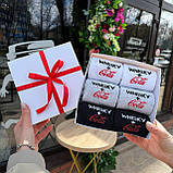 Набір шкарпеток чоловічих високих повсякденних практичних з оригінальним написом 40-45 6 пар у коробці для Br BAR, фото 5