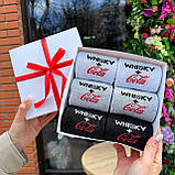 Набір шкарпеток чоловічих високих повсякденних практичних з оригінальним написом 40-45 6 пар у коробці для Br BAR, фото 9