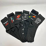 Бокс шкарпеток чоловічих високих демісезонних чорних практичних із крутим дизайном 40-45 6 пар у Br BAR, фото 5