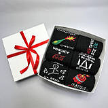 Бокс шкарпеток чоловічих високих демісезонних чорних практичних із крутим дизайном 40-45 6 пар у Br BAR, фото 3