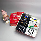 Набір високих чоловічих шкарпеток із патріотичним принтом для чоловіків, шкарпетки в подарунковому боксі 6 Br BAR, фото 7