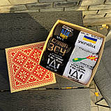 Подарунковий набір патріотичних шкарпеток для чоловіків, шкарпетки чоловічі в подарунковому боксі 6 пар Br BAR, фото 8