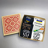 Подарунковий набір патріотичних шкарпеток для чоловіків, шкарпетки чоловічі в подарунковому боксі 6 пар Br BAR, фото 7