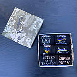 Подарунковий набір шкарпеток для чоловіків повсякденних на 6 пар 40-45 з українською символікою чорні Br BAR, фото 4