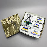 Набір чоловічих стильних креативних шкарпеток на 6 пар 40-45 з патріотичним принтом Подарунок папі, Br BAR, фото 3