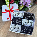 Прикольний набір шкарпеток жіночих довгих весна осінь із веселим принтом 6 пар 36-41 у святковому пакованні Br BAR, фото 2