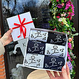 Прикольний набір шкарпеток жіночих довгих весна осінь із веселим принтом 6 пар 36-41 у святковому пакованні Br BAR, фото 8