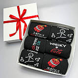 Комплект шкарпеток чоловічих довгих демісезонних однотонних з яскравим кумедним дизайном 40-45 6 пар на Br BAR, фото 5