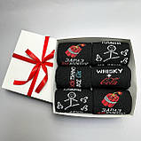 Прикольний набір шкарпеток чоловічих довгих весна осінь із веселим принтом 6 пар 36-41 у святковому Br BAR, фото 7