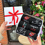 Комплект шкарпеток чоловічих довгих демісезонних однотонних з яскравим кумедним дизайном 40-45 6 пар на Br BAR, фото 4