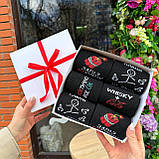 Прикольний набір шкарпеток чоловічих довгих весна осінь із веселим принтом 6 пар 36-41 у святковому Br BAR, фото 6