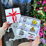 Оригінальний набір шкарпеток чоловічих високих стильних демісезонних із класним веселим дизайном 40-45 6 шт Br BAR, фото 8