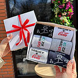 Класний бокс шкарпеток чоловічих довгих трикотажних демісезонних з крутим смішним принтом 40-45 6 шт на Br BAR, фото 5