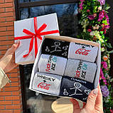 Класний бокс шкарпеток чоловічих довгих трикотажних демісезонних з крутим смішним принтом 40-45 6 шт на Br BAR, фото 8