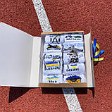 Бокс шкарпеток жіночих високих, коротких демісезонних з патріотичним акцентом 10 шт 36-41 у подарунковій Br BAR, фото 8