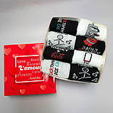 Бокс чоловічих шкарпеток довгих модних весна-осінь з яскравим класним акцентом 40-45 8 шт хлопцеві на Br BAR, фото 3