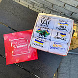 Набір чоловічих стильних креативних шкарпеток на 6 пар 41-45 з патріотичним принтом на подарунок для Br BAR, фото 8