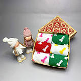 Подарунковий набір шкарпеток для чоловіка яскраві різнобарвні шкарпетки "Цюцюрки" 40-45 р у наборі 6 пар Br BAR, фото 5