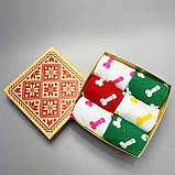 Подарунковий набір шкарпеток для чоловіка яскраві різнобарвні шкарпетки "Цюцюрки" 40-45 р у наборі 6 пар Br BAR, фото 6