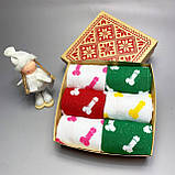 Подарунковий набір шкарпеток для чоловіка яскраві різнобарвні шкарпетки "Цюцюрки" 40-45 р у наборі 6 пар Br BAR, фото 7