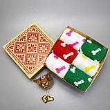 Подарунковий набір шкарпеток для чоловіка яскраві різнобарвні шкарпетки "Цюцюрки" 40-45 р у наборі 6 пар Br BAR, фото 9