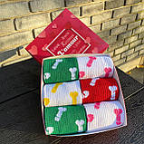 Подарунковий набір шкарпеток для чоловіка яскраві різнобарвні шкарпетки "Цюцюрки" 40-45 р у наборі 6 пар Br BAR, фото 7