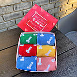 Шкарпетки чоловічі високі спортивні яскраві різнобарвні шкарпетки "Цюцерки" 40-45 р у наборі 6 пар Br BAR, фото 7