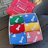 Шкарпетки чоловічі високі спортивні яскраві різнобарвні шкарпетки "Цюцерки" 40-45 р у наборі 6 пар Br BAR, фото 3