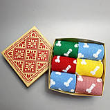 Шкарпетки чоловічі високі спортивні яскраві різнобарвні шкарпетки "Цюцерки" 40-45 р у наборі 6 пар Br BAR, фото 6