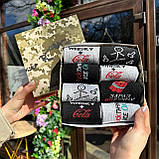 Тренд бокс шкарпеток чоловічих довгих практичних весна-осінь з оригінальним принтом 40-45 8 шт у крутій Br BAR, фото 10