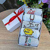 Подарунковий набір шкарпеток чоловічих високих практичних весна-осінь із класним принтом 40-45 5 пар для Br BAR, фото 7