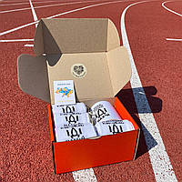 Бокс чоловічий патріотичний чашка 330 мл + шкарпетки довгі білі демісезонні 8 пар 40-45 на подарунок для Br BAR