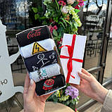 Найкращий бокс шкарпеток чоловічих довгих весна-осінь із креативним веселим дизайном 40-45 5 пар у Br BAR, фото 3