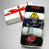 Найкращий бокс шкарпеток чоловічих довгих весна-осінь із креативним веселим дизайном 40-45 5 пар у Br BAR, фото 5