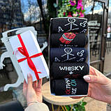 Бокс шкарпеток чоловічих довгих модних весна-осінь із приколом 40-45 5 пар на креативний гарний подарунок Br BAR, фото 5