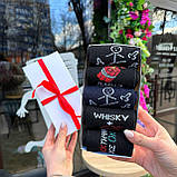 Бокс шкарпеток чоловічих довгих модних весна-осінь із приколом 40-45 5 пар на креативний гарний подарунок Br BAR, фото 6