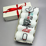 Бокс шкарпеток чоловічих довгих модних весна-осінь із приколом 40-45 5 пар на креативний гарний подарунок Br BAR, фото 6