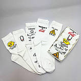 Подарунковий набір шкарпеток чоловічих довгих практичних бавовняних демісезонних з веселими малюнками Br BAR, фото 9