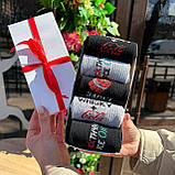 Комплект шкарпеток для хлопців довгих оригінальних подарункових демісезонних з крутим дизайном 40-45 5 пар Br BAR, фото 4