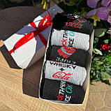 Комплект шкарпеток для хлопців довгих оригінальних подарункових демісезонних з крутим дизайном 40-45 5 пар Br BAR, фото 3