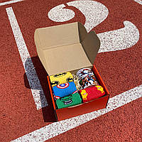 Чоловічий набір Marvel шкарпетки довгі демісезонні 8 шт 40-45 і керамічна чашка 330 мл оригінальний подарунок Br BAR