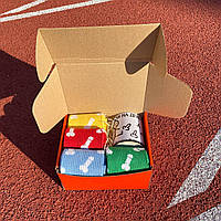 Бокс чоловічий подарунковий шкарпетки з приколом високі демісезонні барвисті 8 пар 40-45 + біла чашка 330 мл Br BAR