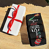 Шкарпетки чоловічі високі повсякденні повсякденні трикотажні весна осінь із прикольним дизайном 40-45 5 шт Br BAR, фото 2