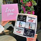 Класний комплект шкарпеток чоловічих високих демісезонних з крутим дизайном 40-45 6 пар на подарунок хлопцю Br BAR, фото 7